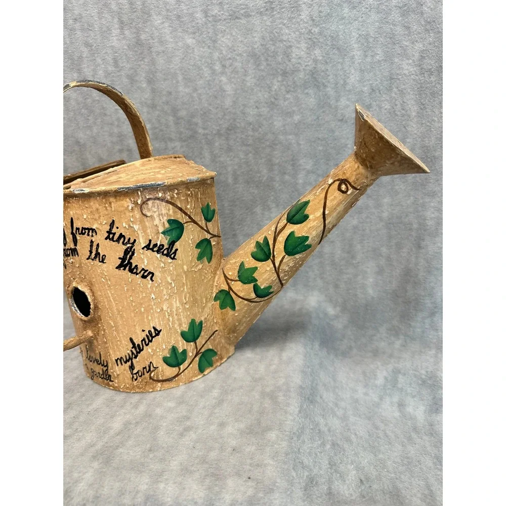 Rustic Watering Can Birdhouse‎ Decorative Garden Accent House Feeder for Birds
